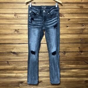 Buckle Salvage Havoc Straight Slim Fit Jeans Mens Size 28x32 Thick Stitch Gray